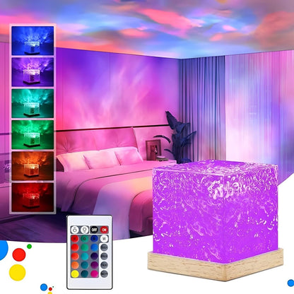 Ocean Wave Cube Lamp - 16-Color Ambient LED Light
