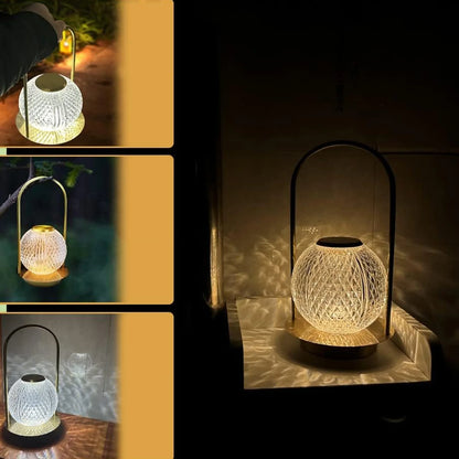 Luxe Crystal Glow Lamp – Rechargeable, Touch-Controlled & Dimmable LED Light